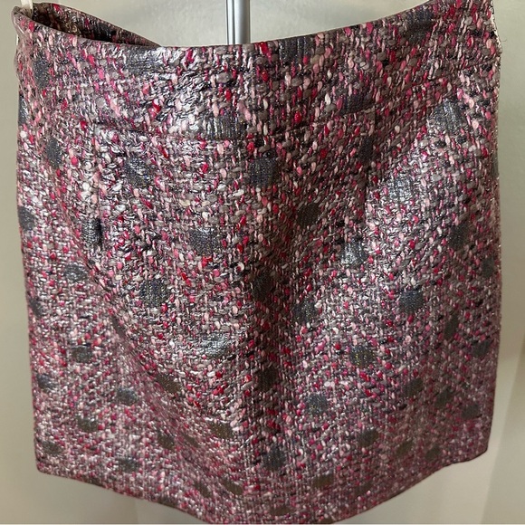 Kate Spade Glitter Tweed Pink and Gray Skirt– Size 6 "skirt the rules" - Picture 2 of 5